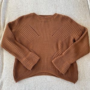 Brown knit sweater